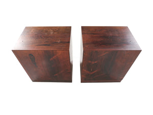 Pair of Danish Modern Rosewood Nightstand Cabinets