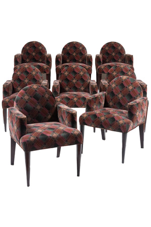 Set of 8 Vintage Dining Chairs by Donghia with Missoni Fabric