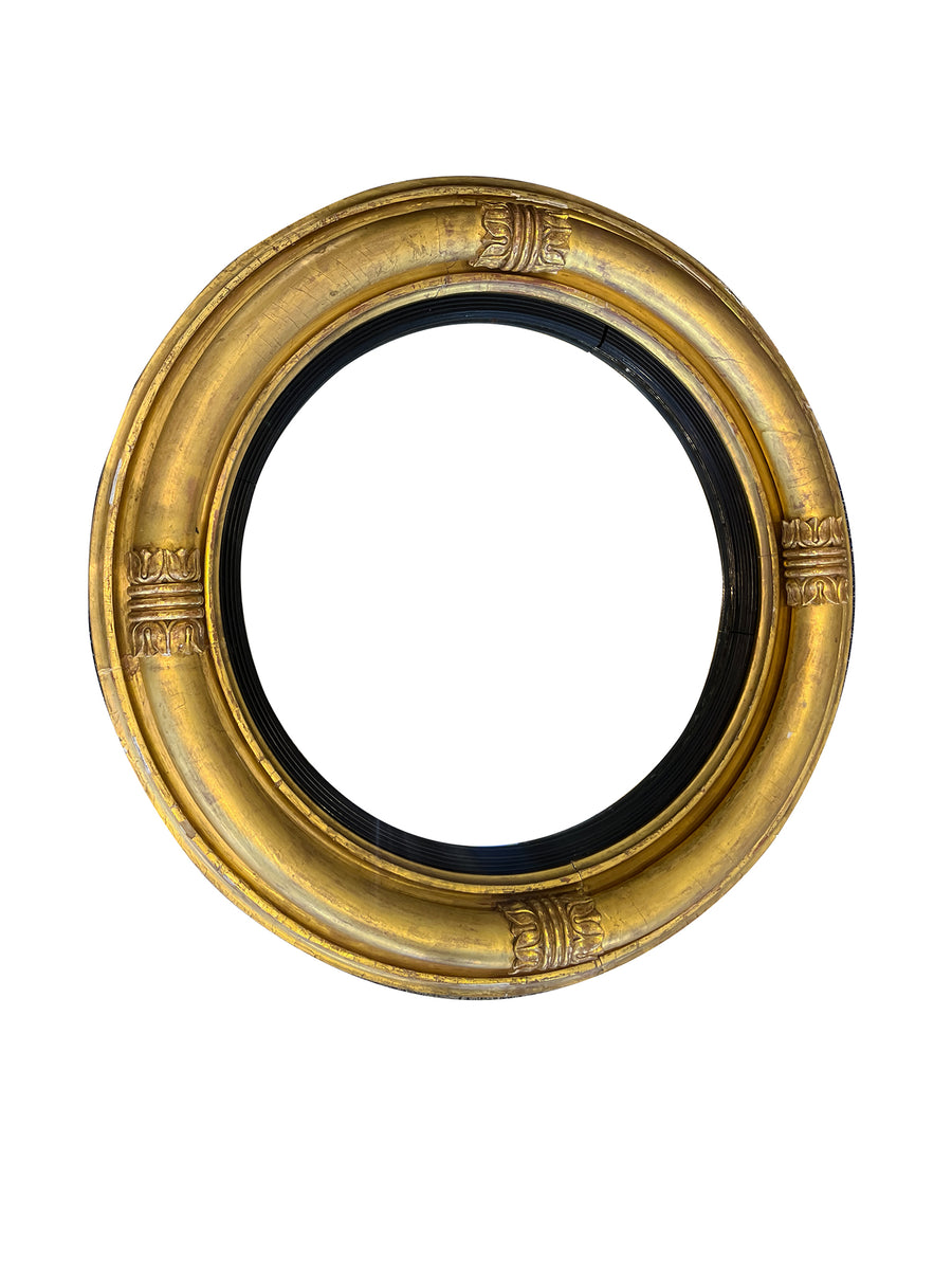 Early 19th Century Giltwood Bullseye Mirror