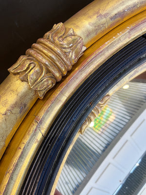 Early 19th Century Giltwood Bullseye Mirror