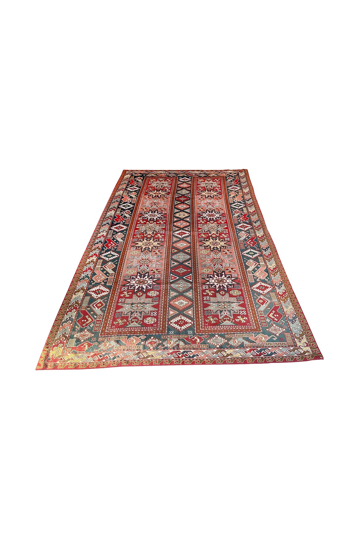 Early 20th Century Hand-Knotted Kazak Rug | 10'4" x 6'9"