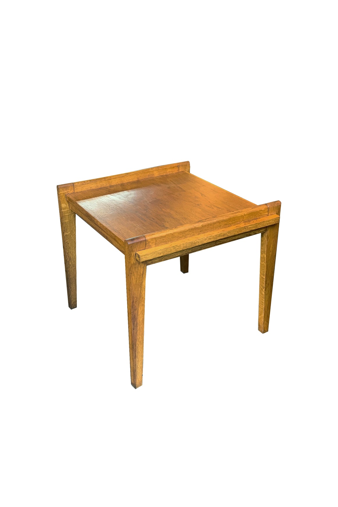 1940s French Modern Oak Side Table by René Gabriel