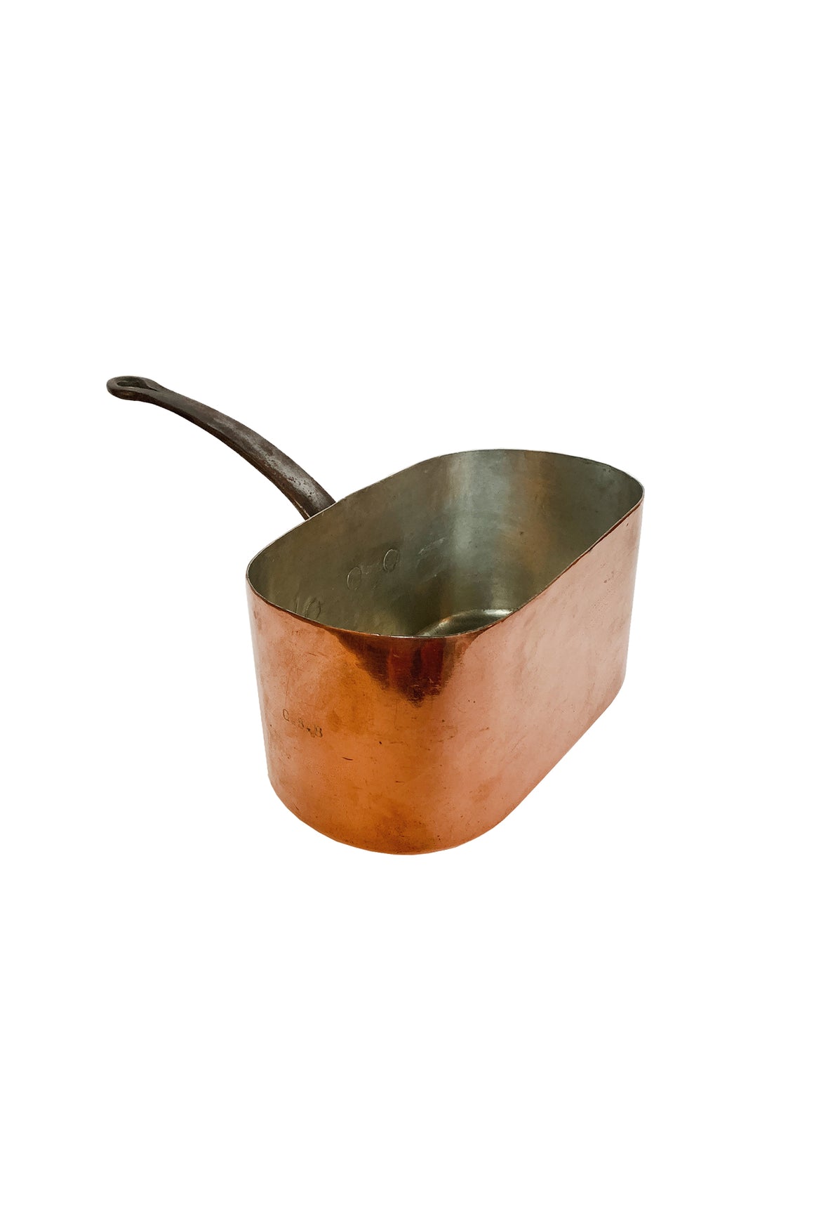 Vintage Rectangular French Copper Pot # 2