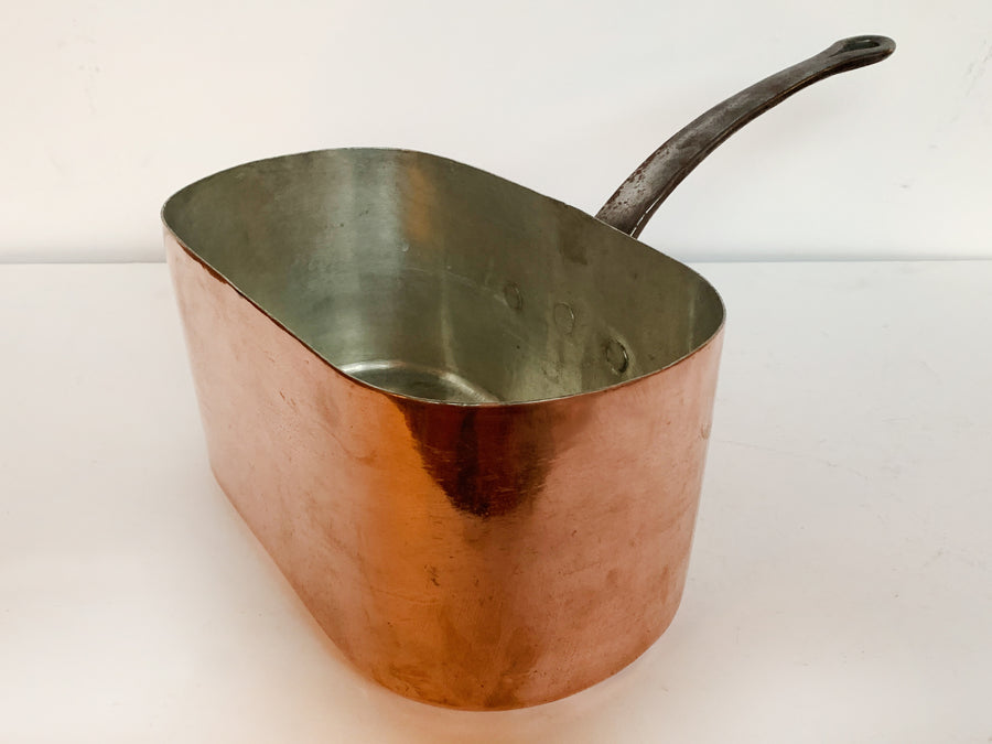 Vintage Rectangular French Copper Pot # 2