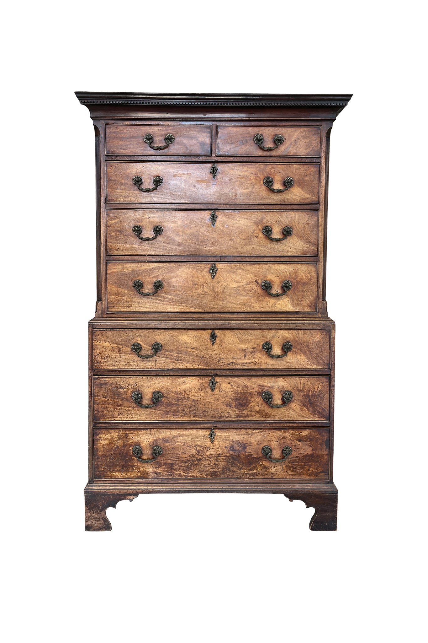 George III Mahogany Chest on Chest