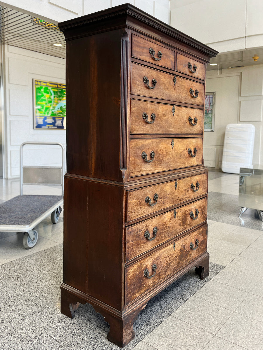 George III Mahogany Chest on Chest