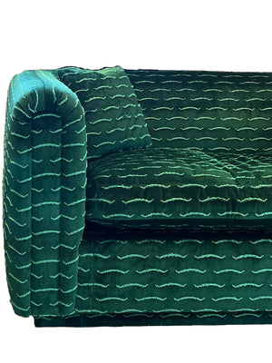 Original Custom Mid-Century Settee with Dedar Milano Upholstery