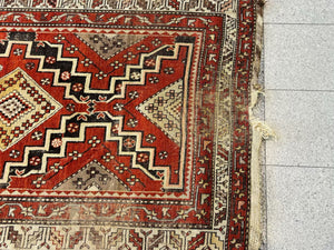 Hand Knotted Caucasian Rug or Runner | 8' 1" x 4' 2"