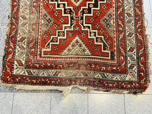 Hand Knotted Caucasian Rug or Runner | 8' 1" x 4' 2"