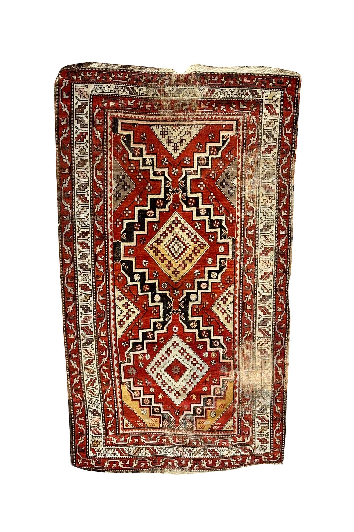 Hand Knotted Caucasian Rug or Runner | 8' 1" x 4' 2"