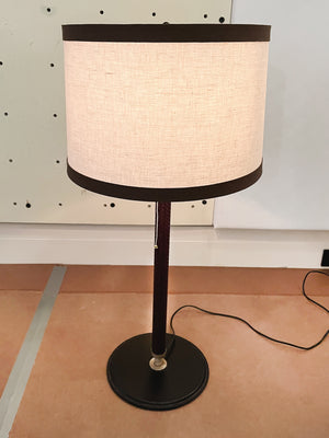 Arte Flash "Ludovica" Leather Wrapped Table Lamp