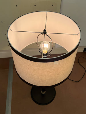 Arte Flash "Ludovica" Leather Wrapped Table Lamp