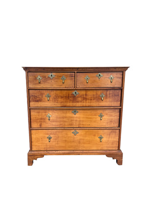Early 18th Century Maple William & Mary 5-Drawer Chest