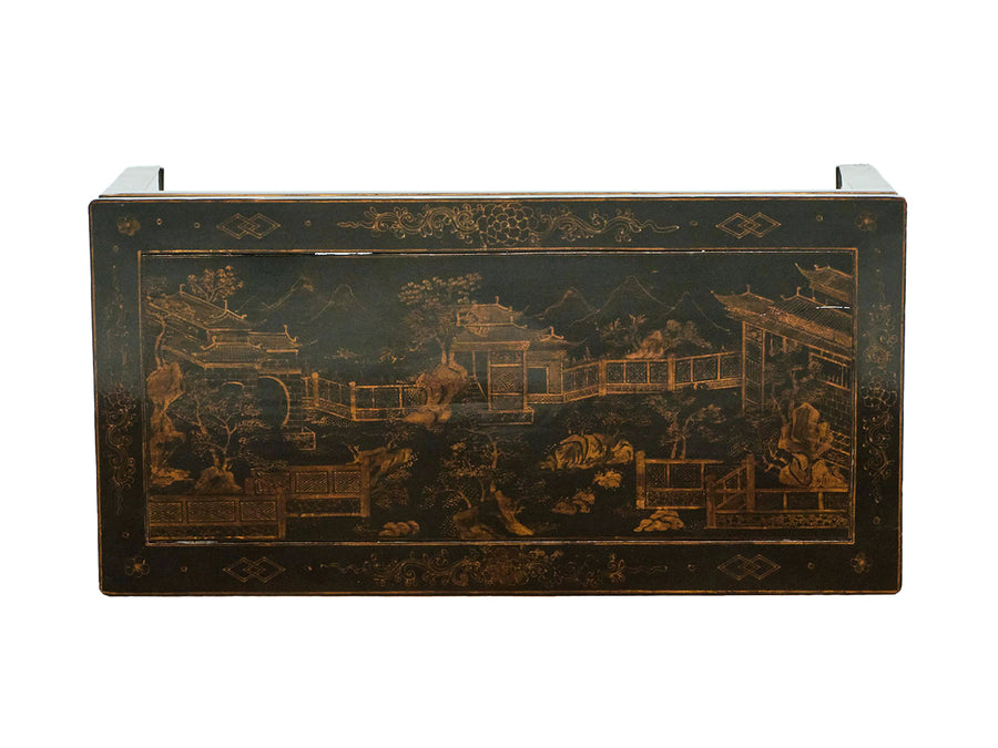 Mid-20th Century Chinese Black Lacquer Low Table