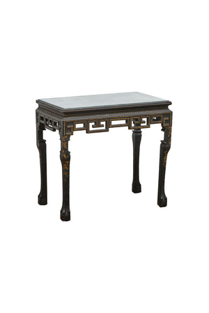 Mid-20th Century Chinoiserie Slate Top Side Table