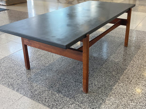 Midcentury Slate Top Coffee Table by Jens Risom