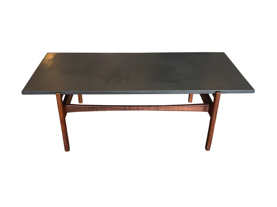 Midcentury Slate Top Coffee Table by Jens Risom