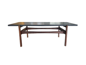 Midcentury Slate Top Coffee Table by Jens Risom