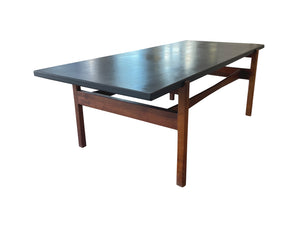 Midcentury Slate Top Coffee Table by Jens Risom