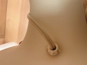 Midcentury Milk Glass Mushroom Table Lamp