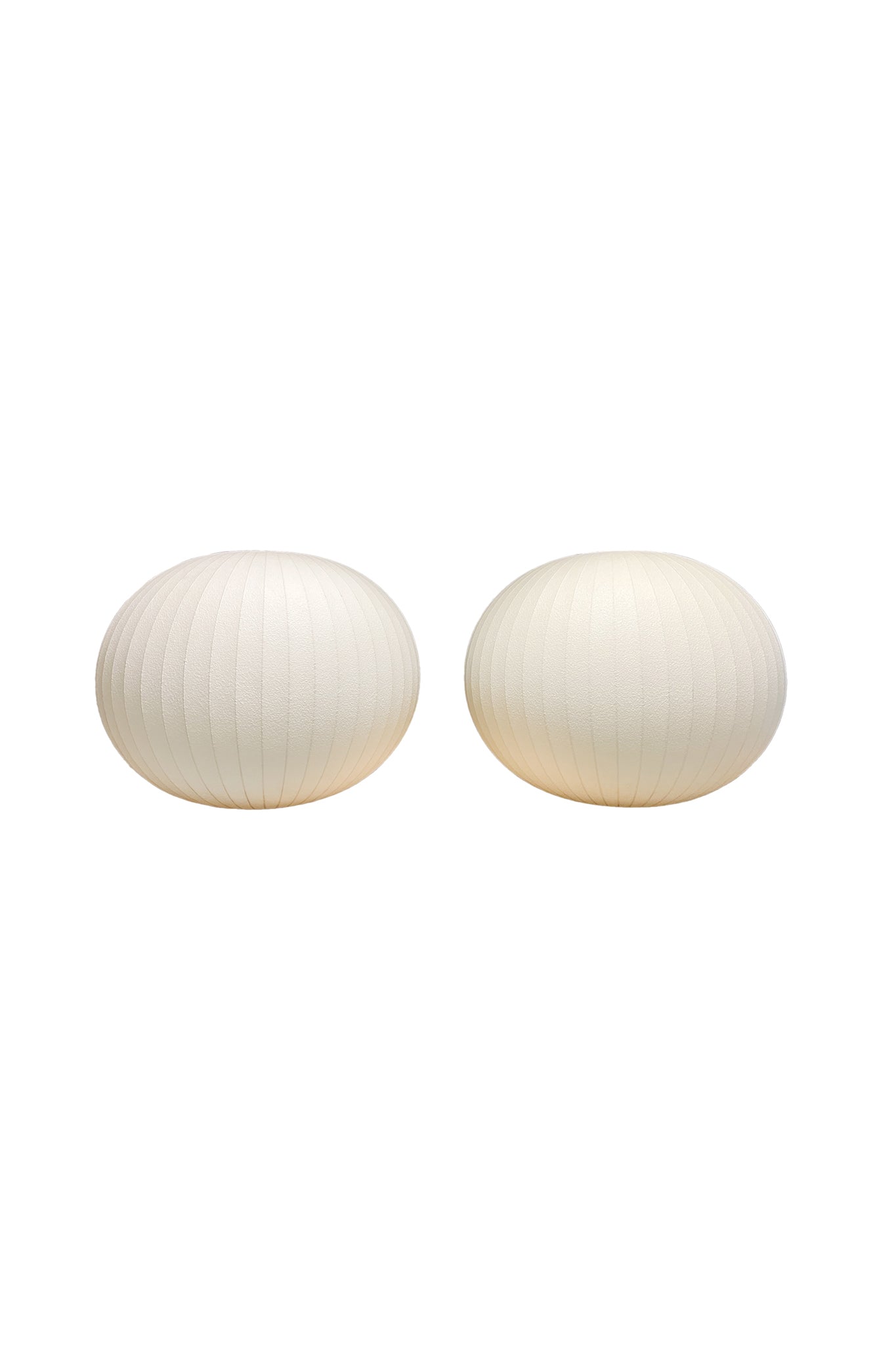 Mid-Century Modern Globe Bubble Pendants by George Nelson - A Pair