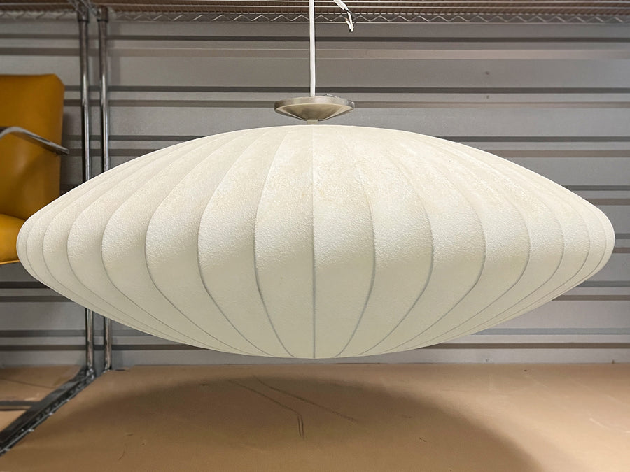 Mid-Century Modern Bubble Saucer Pendant by George Nelson