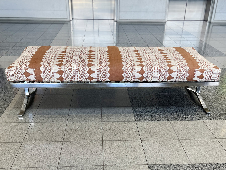 Chrome-Plated Stainless Steel "Alpha" Bench by Nicos Zographos