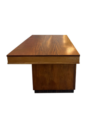 Large Scandinavian Art Deco Desk in the Style of Jindrich Halabala