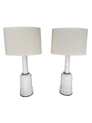 Pair of Mid-Century Danish Modern Heiberg Style Table Lamps