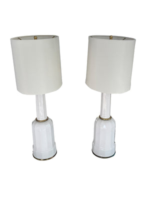 Pair of Mid-Century Danish Modern Heiberg Style Table Lamps