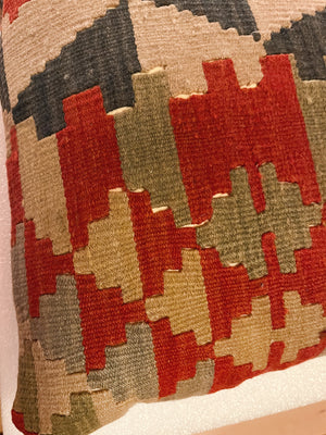 19th Century Navajo Blanket Pillows - a Pair