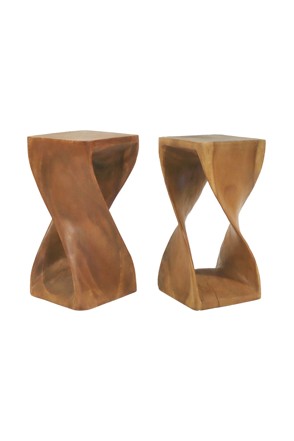 Pair of Carved Wooden Pedestals