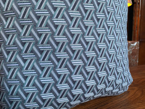 Custom Square Pillows in Lelièvre Jacquard Fabric - A Pair