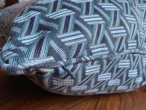 Custom Square Pillows in Lelièvre Jacquard Fabric - A Pair