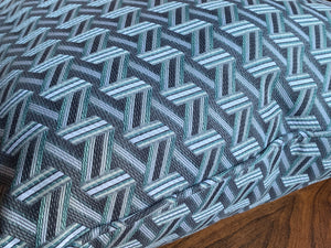 Custom Square Pillows in Lelièvre Jacquard Fabric - A Pair