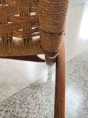 Danish Modern Teak Folding Chairs in the Style of Ebert Wels - A Pair