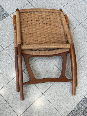 Danish Modern Teak Folding Chairs in the Style of Ebert Wels - A Pair