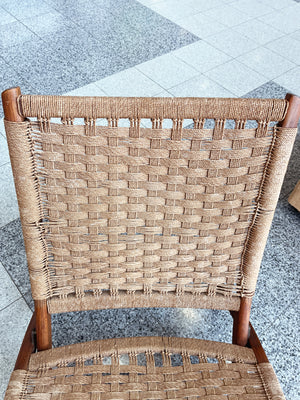 Danish Modern Teak Folding Chairs in the Style of Ebert Wels - A Pair