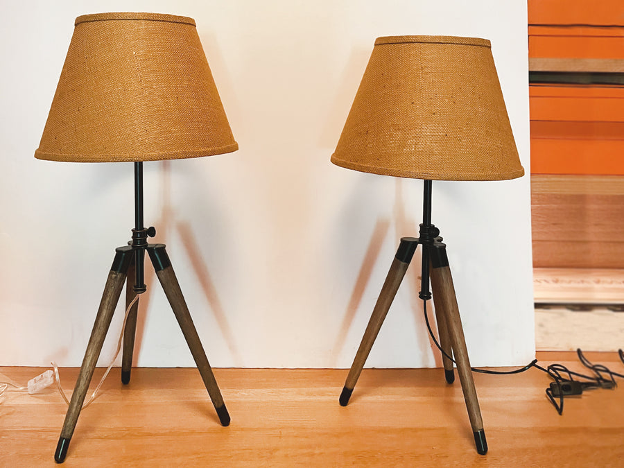 Ralph Lauren Tripod Table Lamps - A Pair