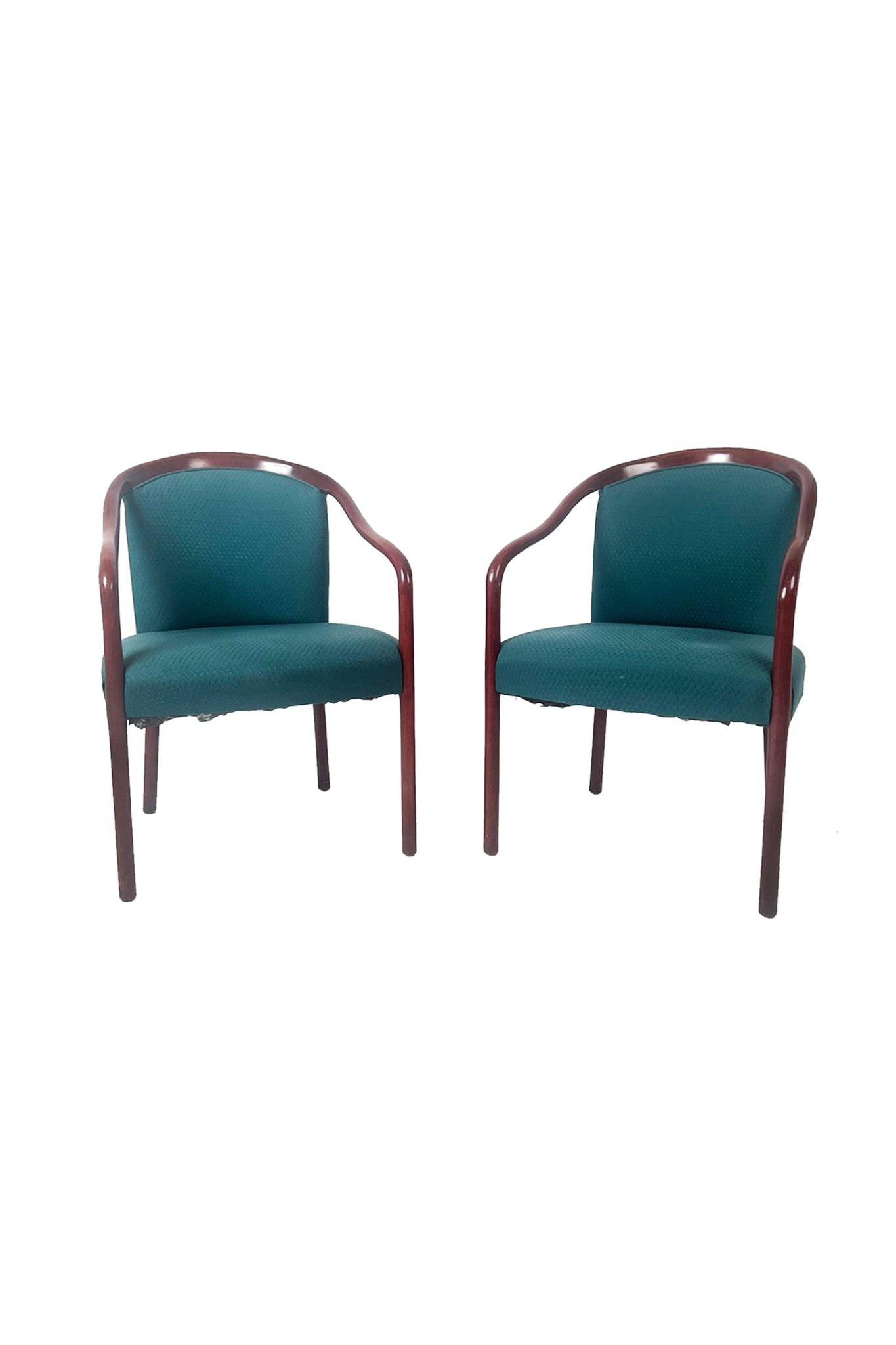 Ward Bennett Bent Wood Armchairs for Brickel Associates - A Pair