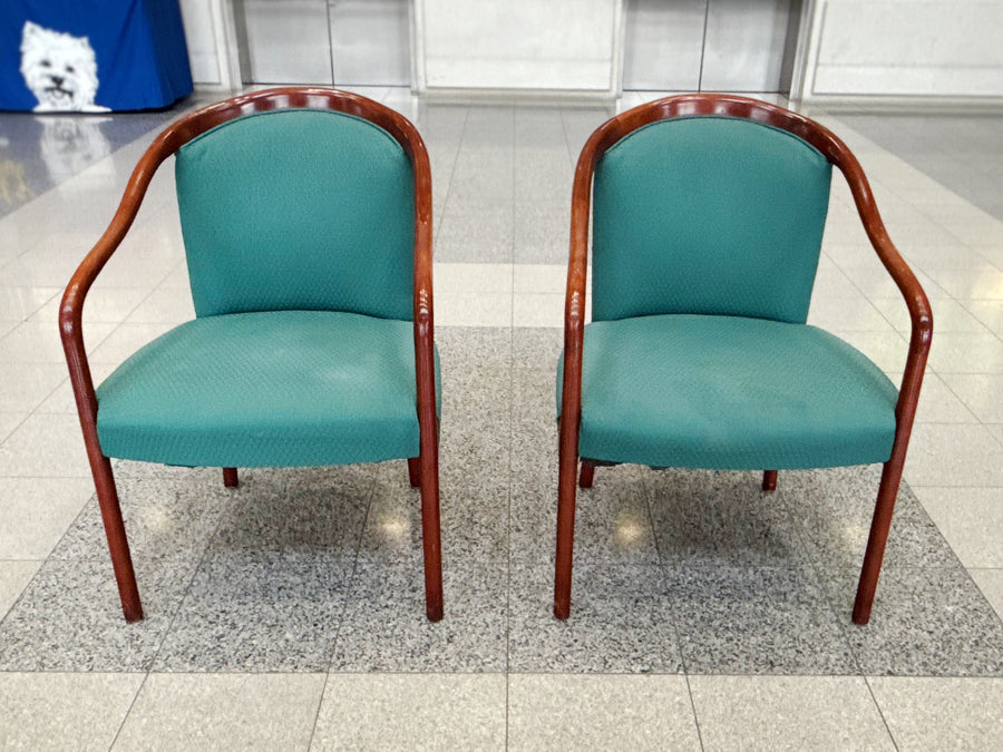 Ward Bennett Bent Wood Armchairs for Brickel Associates - A Pair