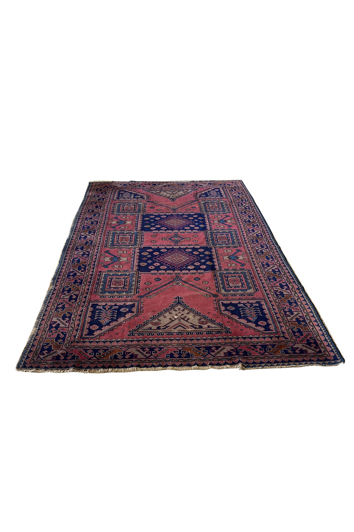 Antique Hand Knotted Kazak Style Rug | 6'2" x 9'6"