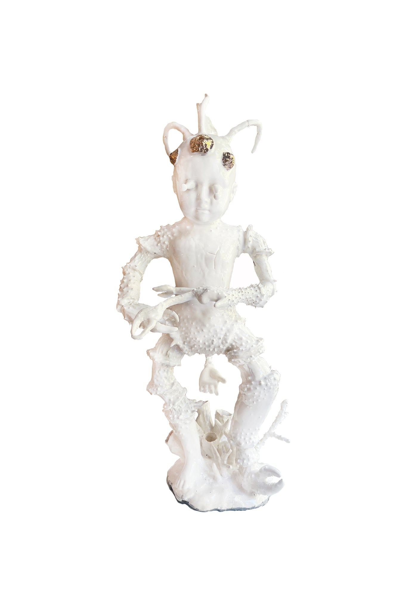"Lobster Boy #11," Porcelain Sculpture by Robert Hechler