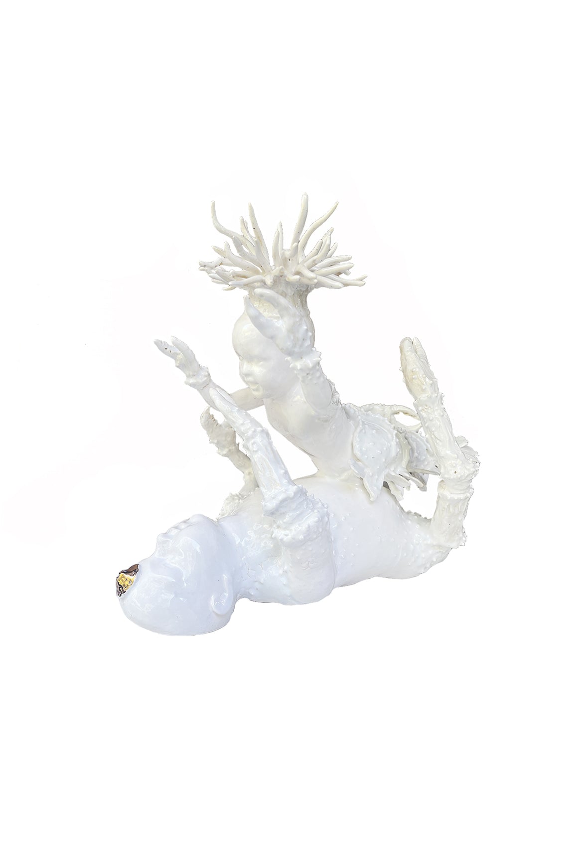 "Lobster Boy #4," Porcelain Sculpture by Robert Hechler