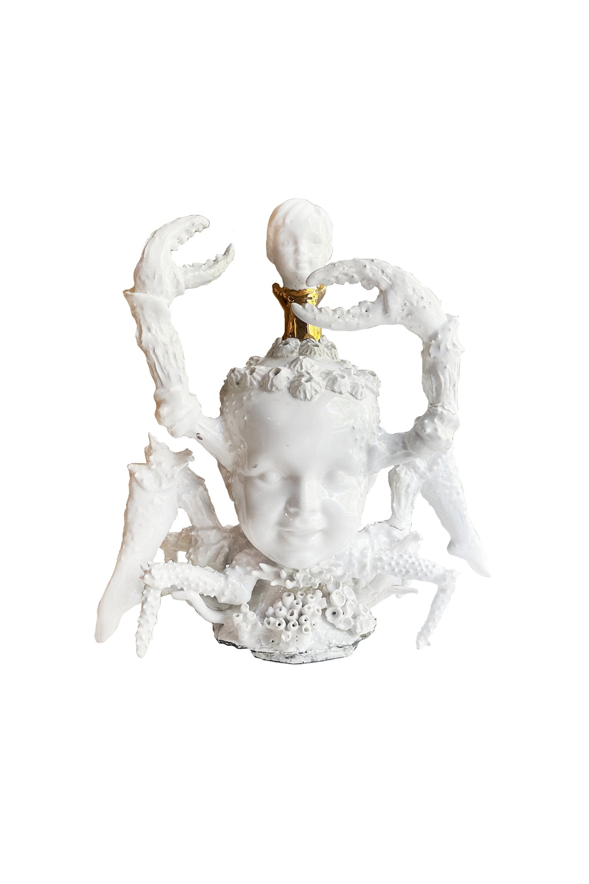 "Lobster Boy #5," Porcelain Sculpture by Robert Hechler