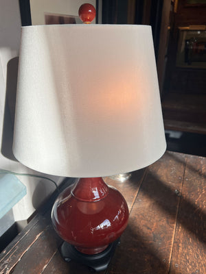 19th Century Chinese Sang de Boeuf Table Lamp