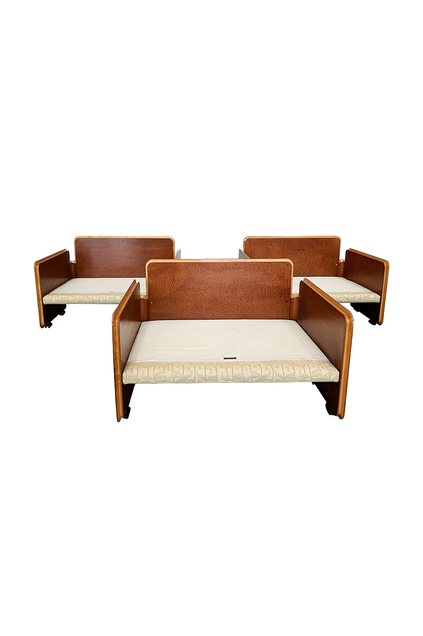 Rare Ico Parisi Italian Modern Lounge Chairs for MIM - A Set of 3