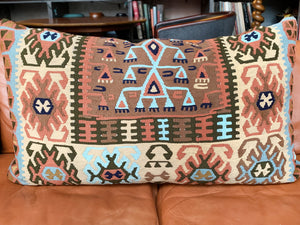 Single 19th Century Navajo Blanket Pillow