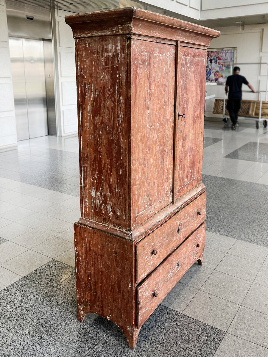 Swedish Folk Cabinet & Chest of Drawers