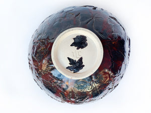 Thom Lussier Leaf-Imprinted Ceramic Bowl #1